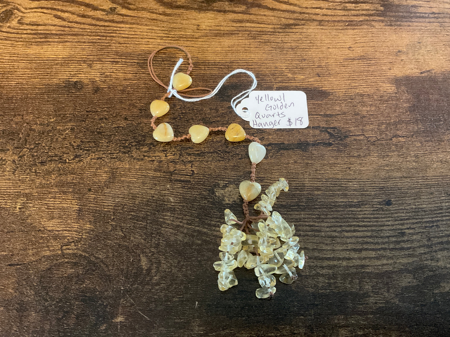 Yellow/Golden Quartz Hanger