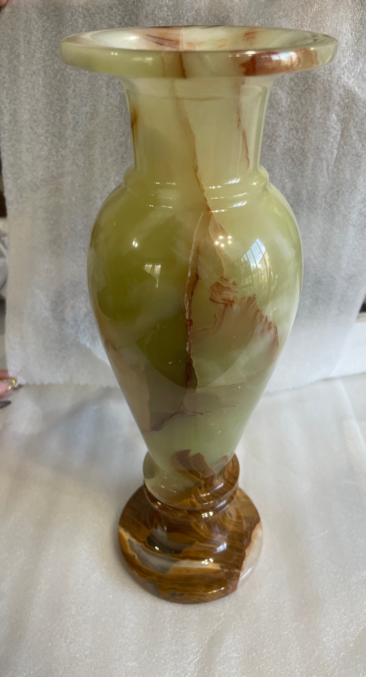 Green Onyx Crystal Vase