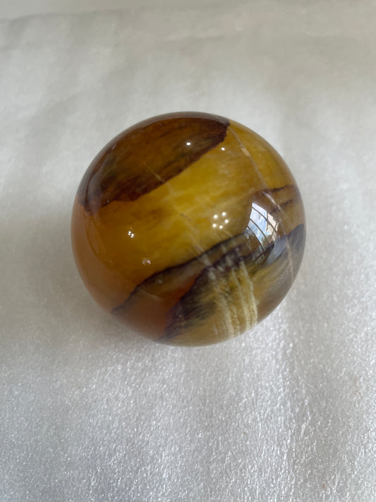Honey Amber Calcite Sphere