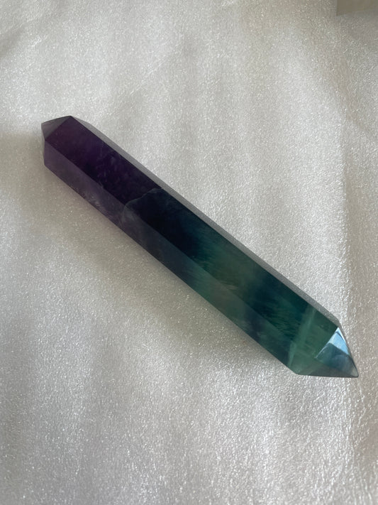Rainbow Flourite Double Sided Wand
