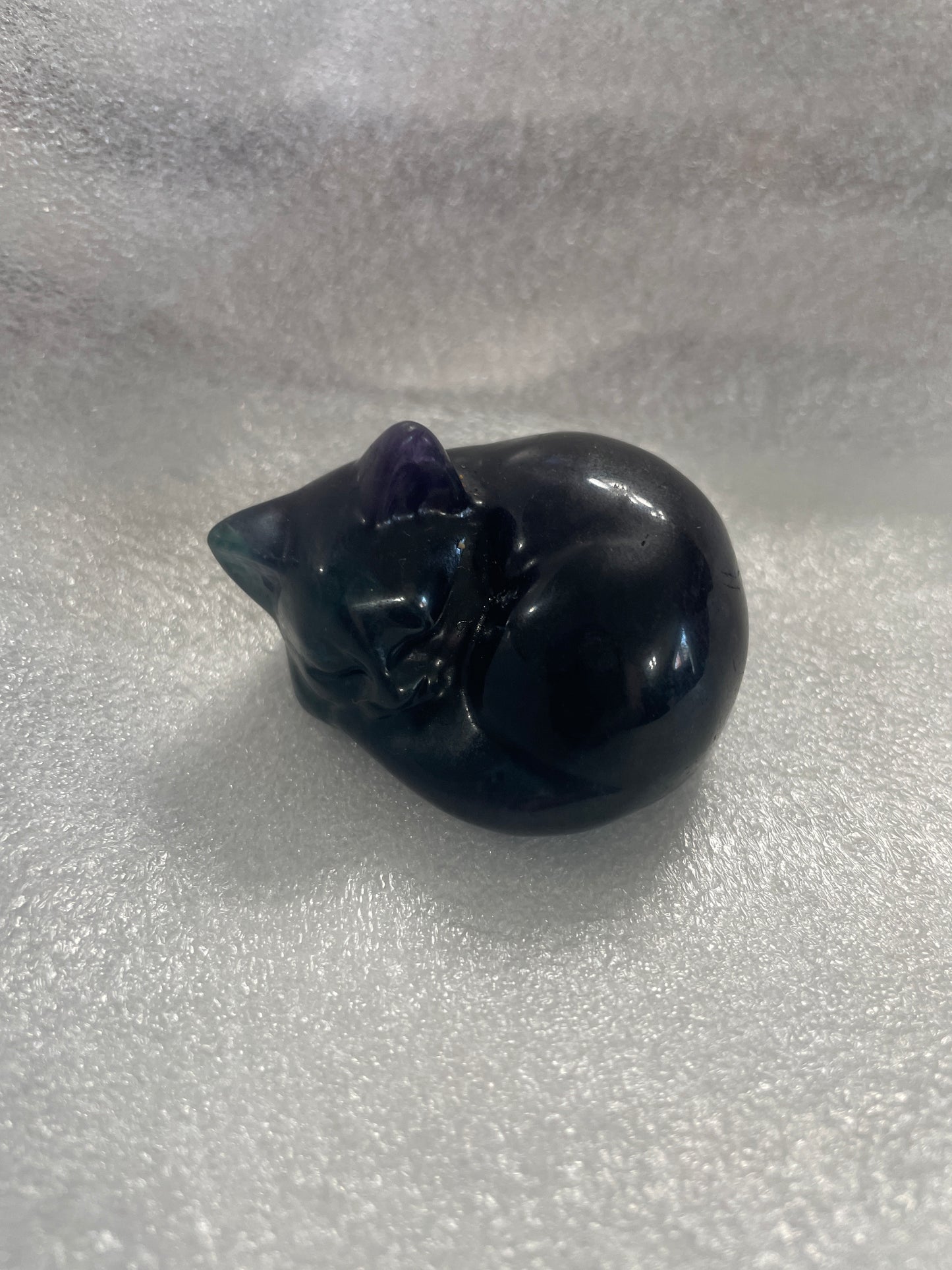 Rainbow Flourite Sleeping Cat