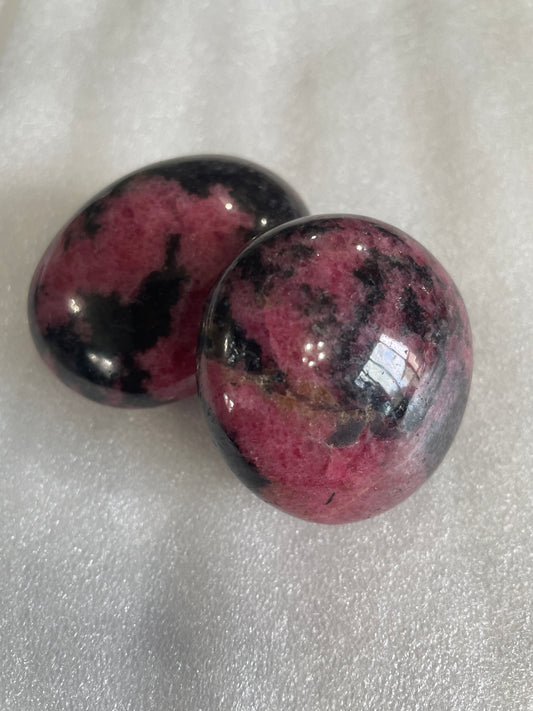 Rhodonite Palm Stones