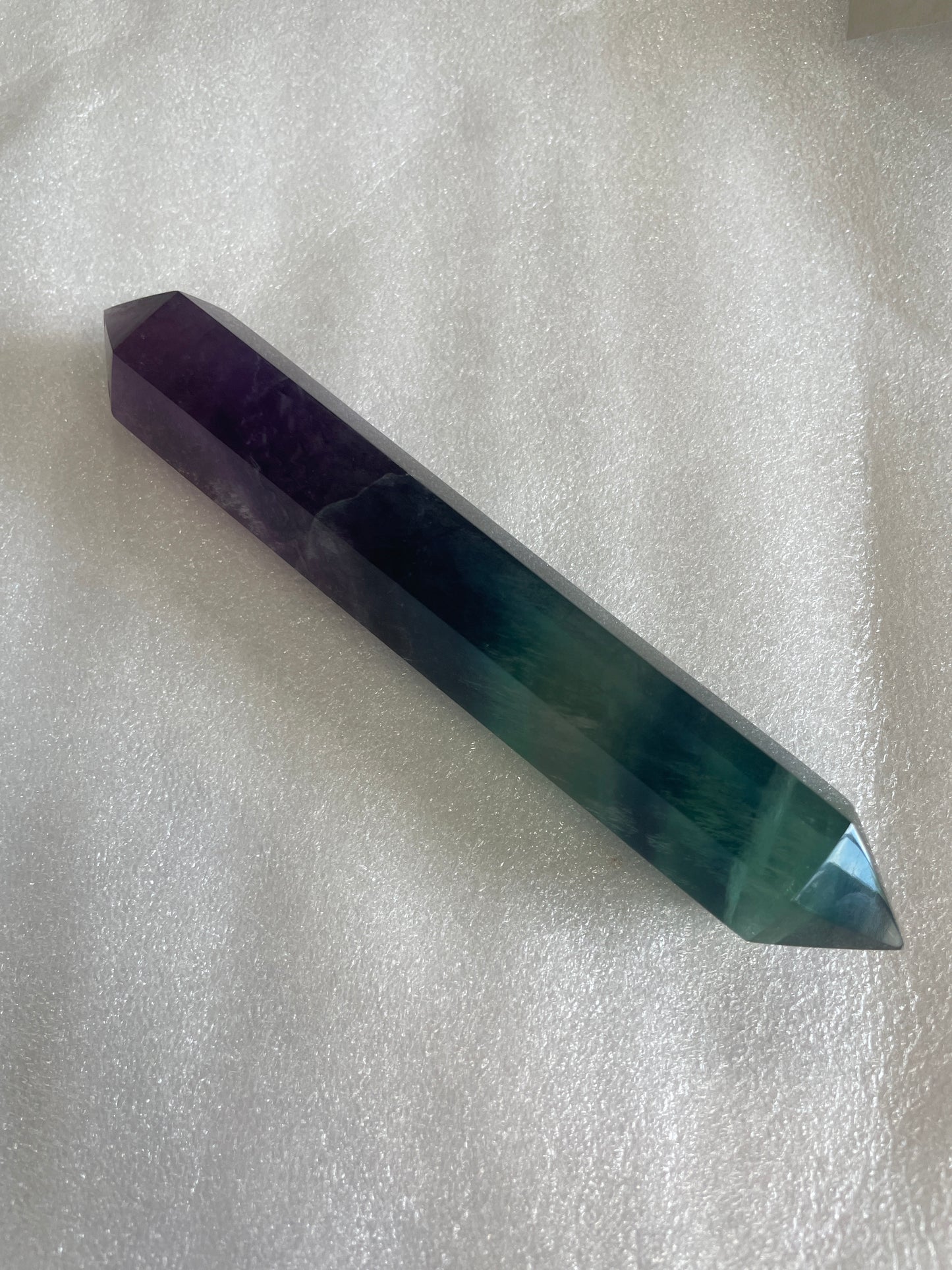 Rainbow Flourite Double Sided Wand